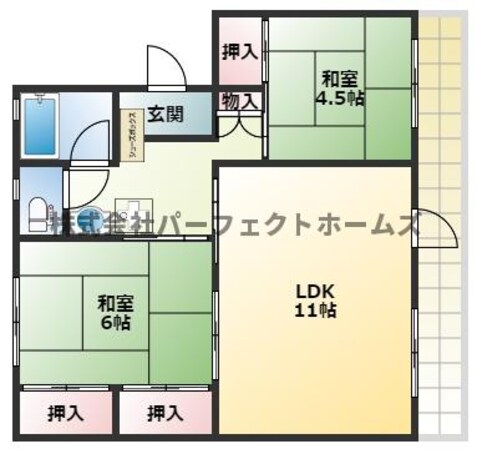 山田池住宅７号棟の物件間取画像